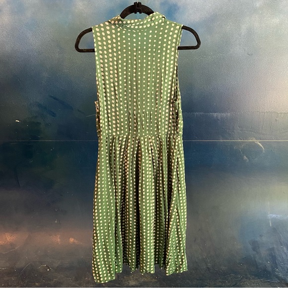 Sleeveless Green w/ polka dots dress purchased from Anthroplogie - Picture 7 of 7